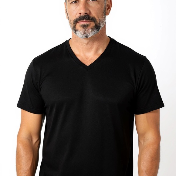 Icebreaker Merino Wool V-Neck T-Shirt Men’s XXL Black Short Sleeve Tee - Picture 1 of 4